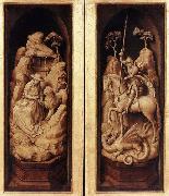 WEYDEN, Rogier van der Sforza Triptych oil on canvas